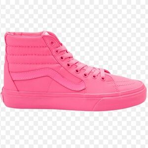 Vans Sk8-Hi High Top Hot Pink Barbie Mono Canvas Sneaker Skate Shoes Womens 5.5